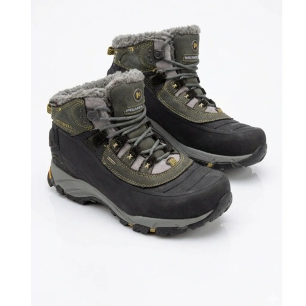 Merrell Black Fleece Lined Winterlude 6 Waterproof Insulated Boots Size 8